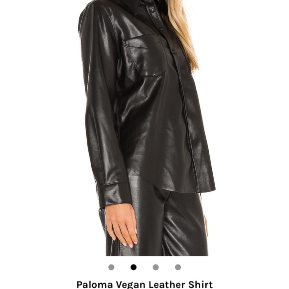Paloma Vegan Leather shirt by Agolde - Picture 2 of 3
